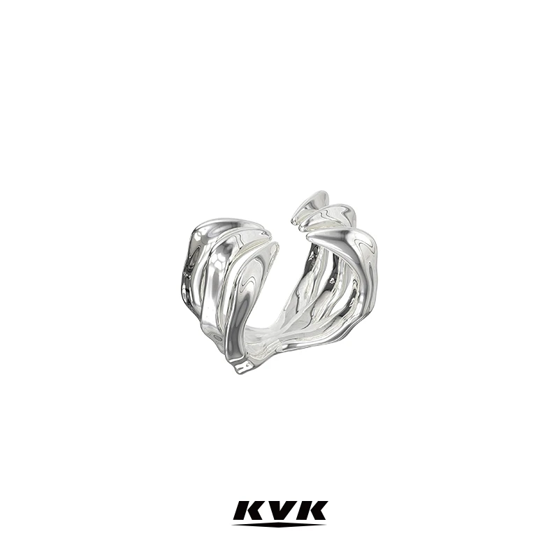 KVK 铜合金戒指   MERMAID TAIL 鱼尾系列开口戒指