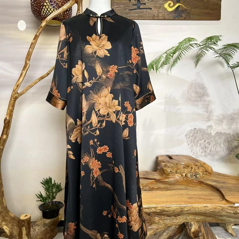 XuanGeMoXiang/轩阁墨香连衣裙 MX226633  60姆米显瘦春夏时尚