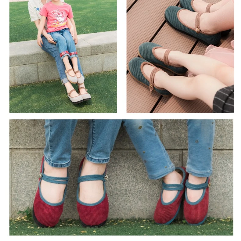 【同心】汉舞25夏季新款童素面单鞋女鞋浅口鞋千层底布鞋软底女布鞋