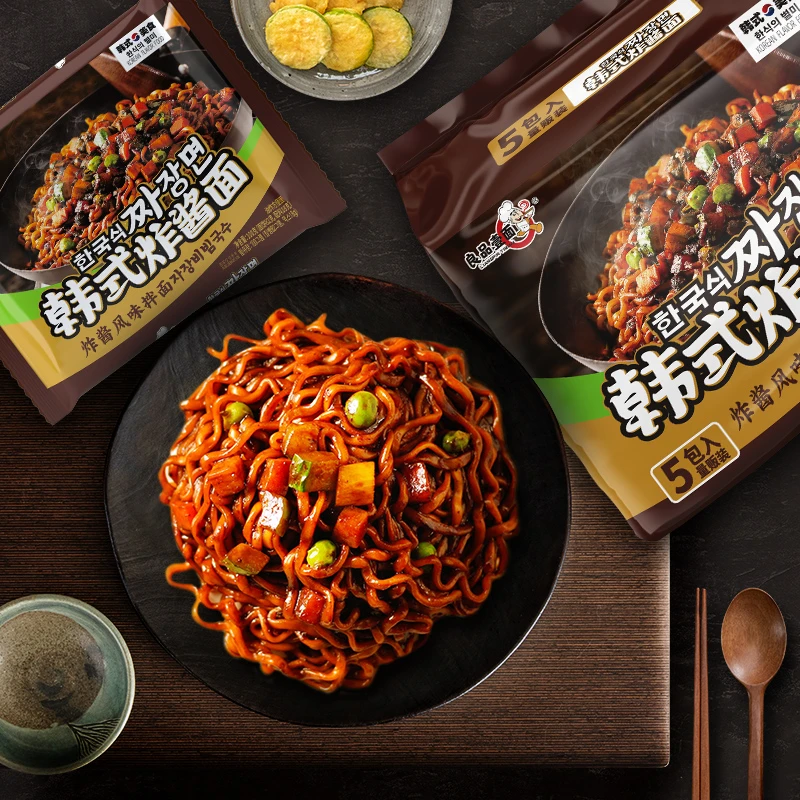 【小雷专属】良品壹面韩式炸酱面火鸡面5包水煮干拌面油炸方便面