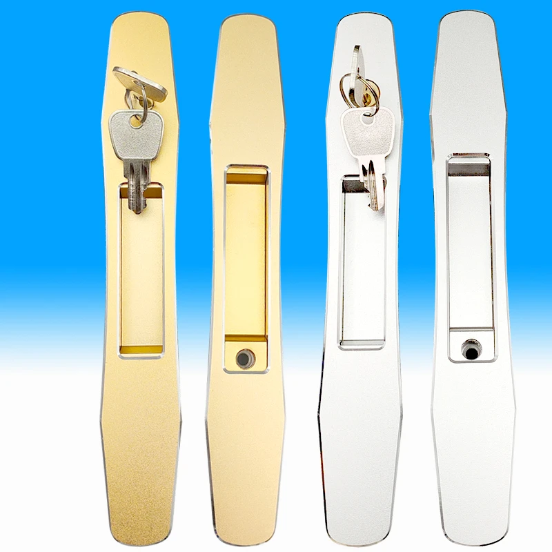 铝合金推拉门移门锁氧化大蛮腰一字锁安装家用门锁套装