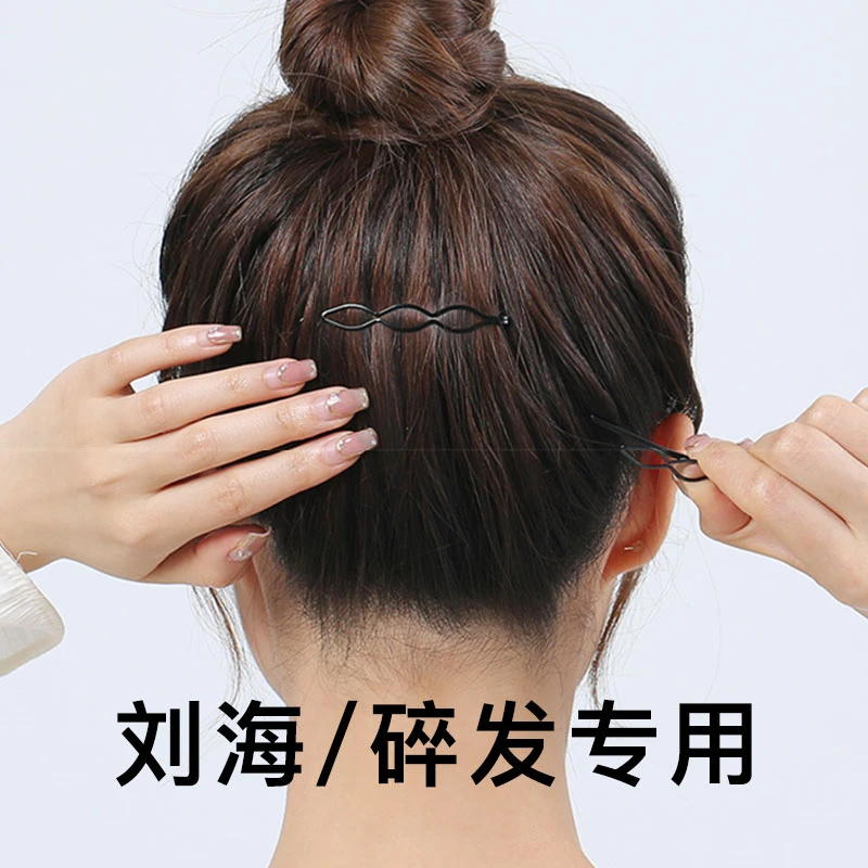 刘海整理黑色发夹网红简约设计日韩发卡子碎发夹头发夹子夹