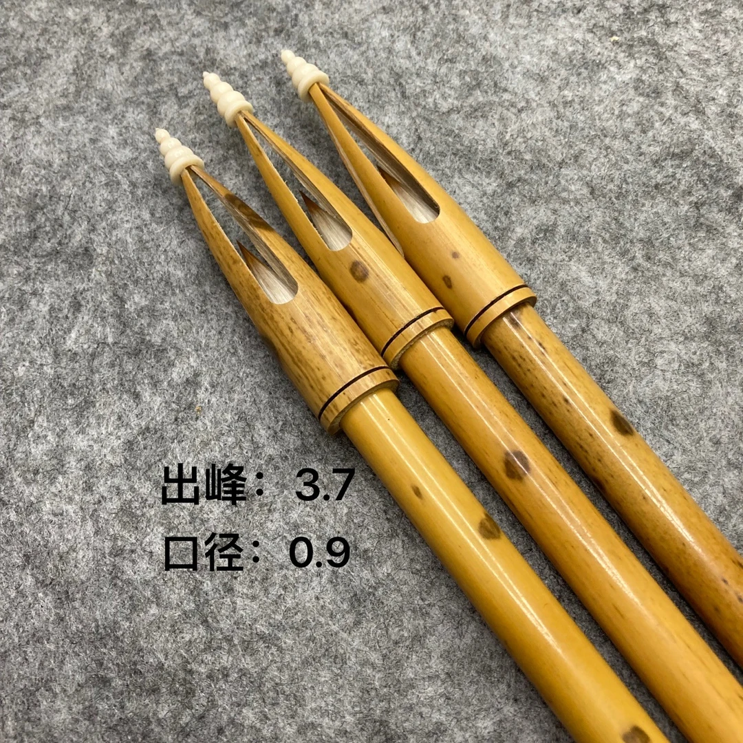 湘妃竹三羊七狼中楷兼毫 出峰 3.7cm 楷书 行书 隶书 画画