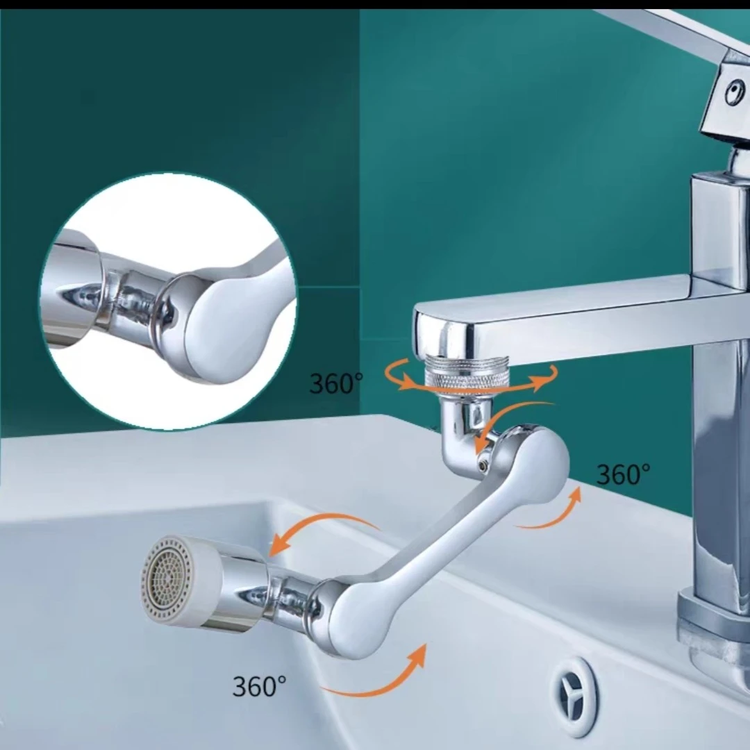 水龙头起泡器万向机械臂出水嘴防溅头厨房洗手盆摇臂神器延伸器