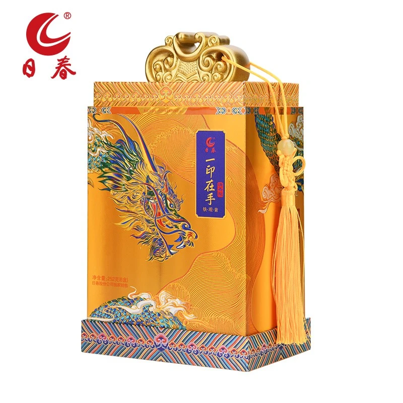日春茶叶铁观音清香【一印在手清香铁观音600】乌龙茶礼盒252g