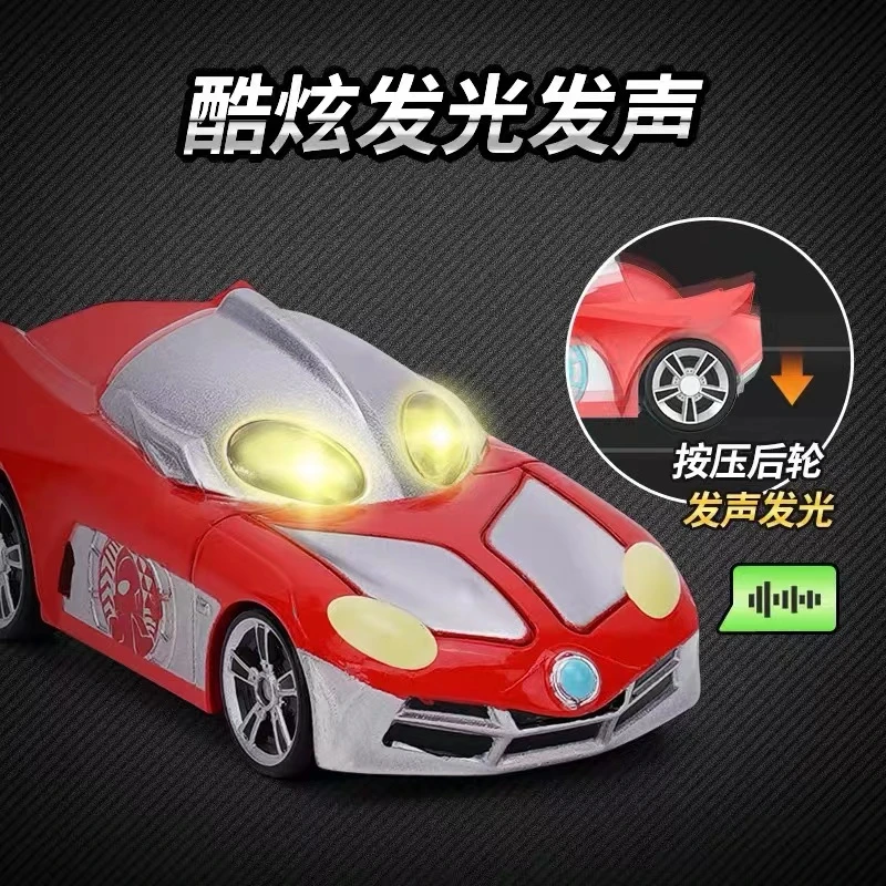 灵动创想正版捷德泽塔奥特曼合金车发光发声儿童男孩生日礼物玩具