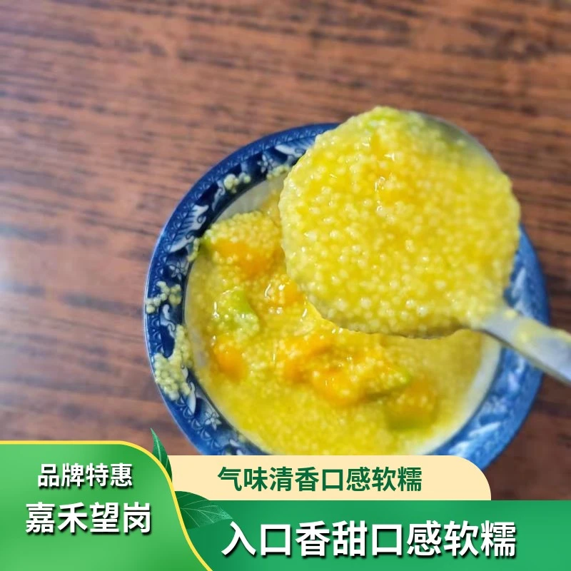 嘉禾望岗新小米赤峰K1小米粥农家黄金苗食用月子米杂粮3斤