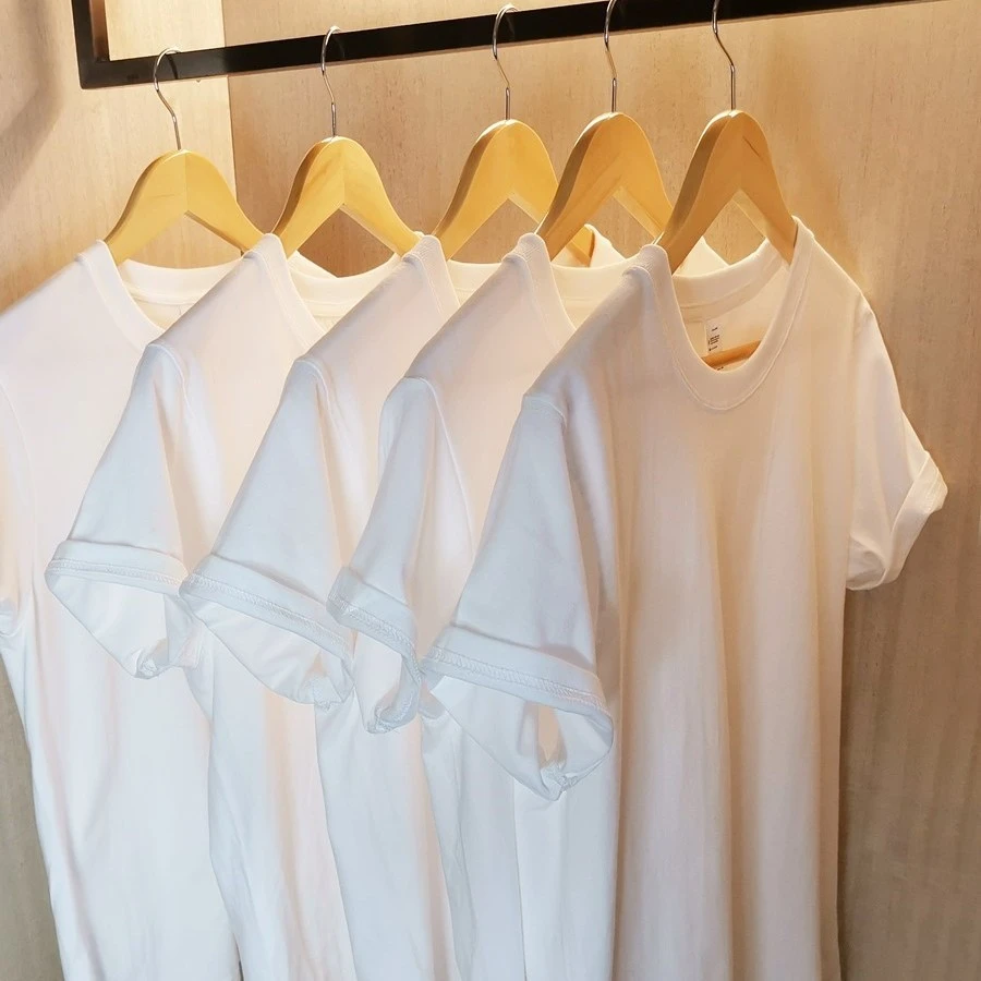 【SH专属】新疆棉男女同款圆领黑白T恤百搭休闲纯棉韩版纯色简约