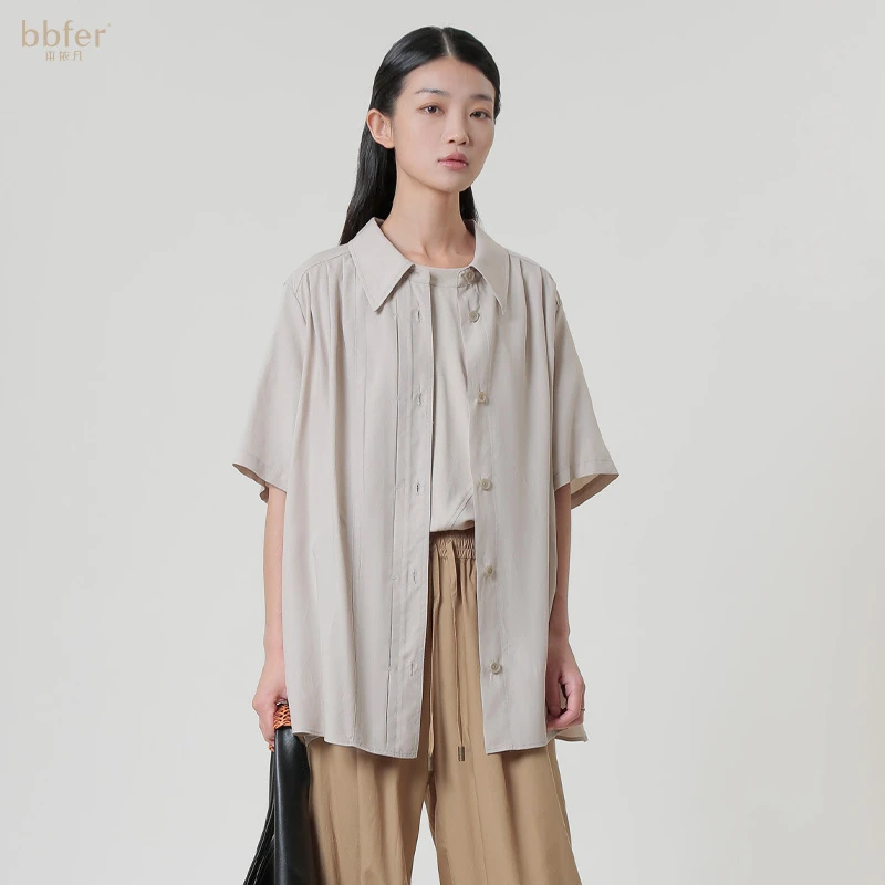 【部分微瑕，N，O褪N，O焕！介意慎拍】本依凡夏装女士衬衫EESCY0205