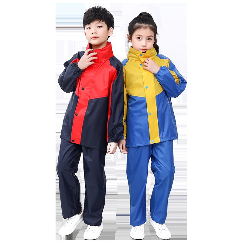 儿童雨衣套装防雨全身男女童分体雨裤雨鞋套上学雨衣小孩学生雨披
