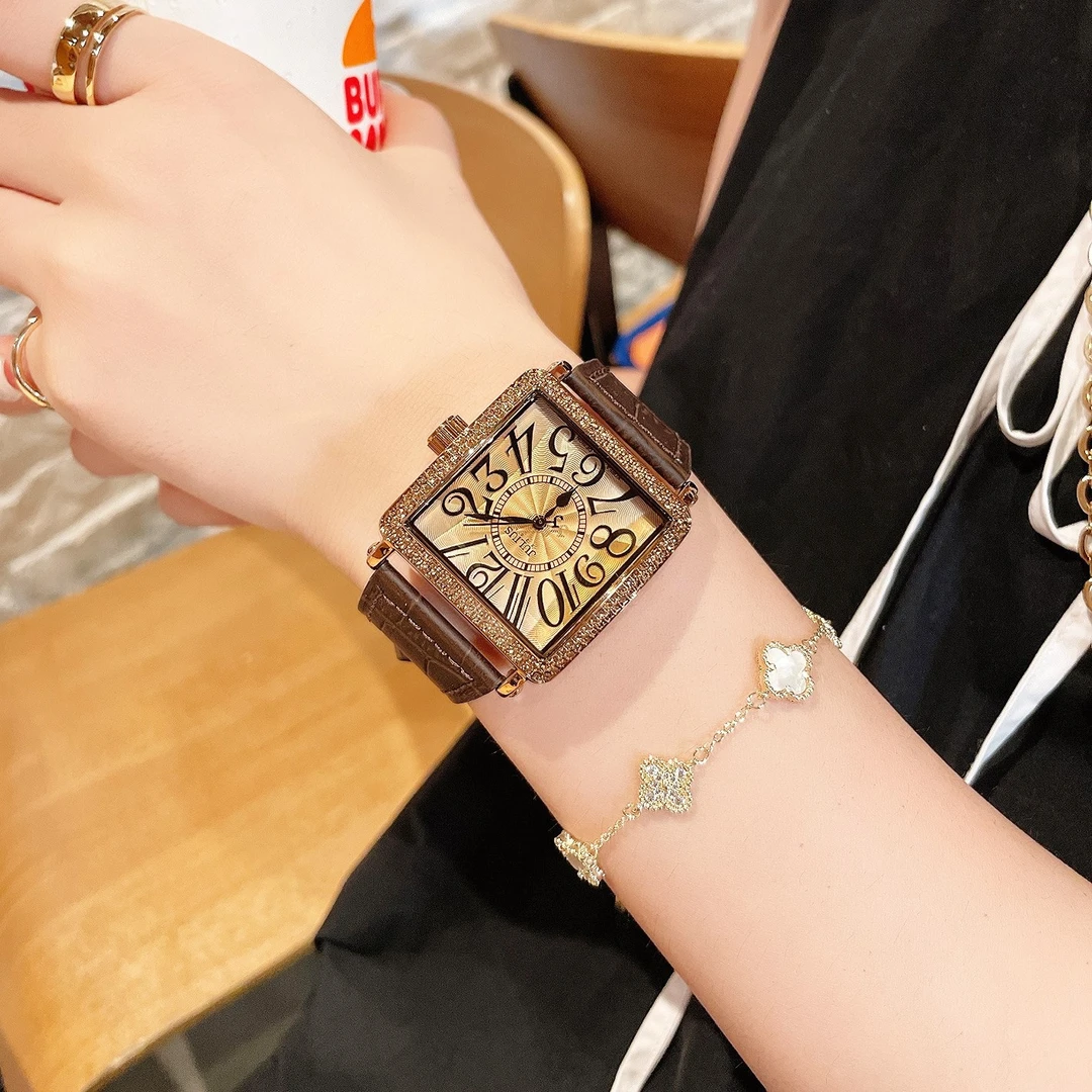 【萝伦】JULIUS.时髦气质大表盘女表小众设计感个性轻奢潮流手表612