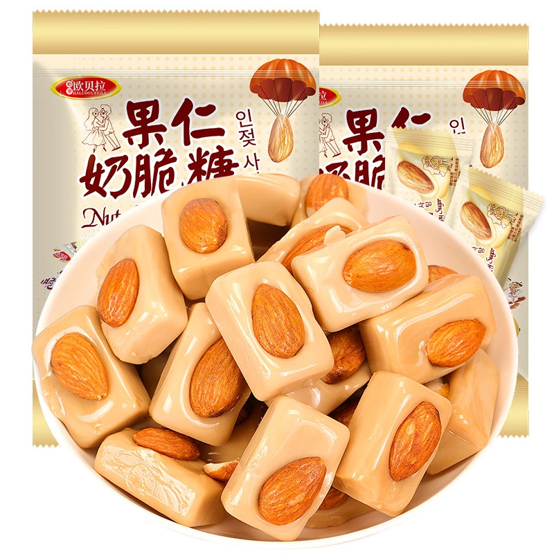 果仁奶脆糖婚庆喜糖糖果散装发批硬糖奶糖宿舍零食