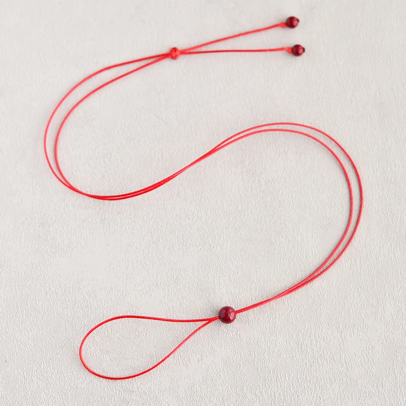 非金属布艺吊坠 极细项链绳平安扣挂脖绳免绑戒指编绳皮蜡绳0.5mm