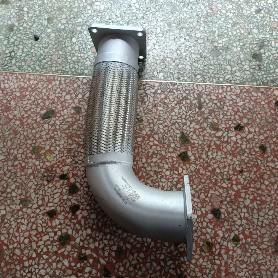 老款三一重工c6c8搅拌车排气波纹管消声器排气管排气制动软管配件