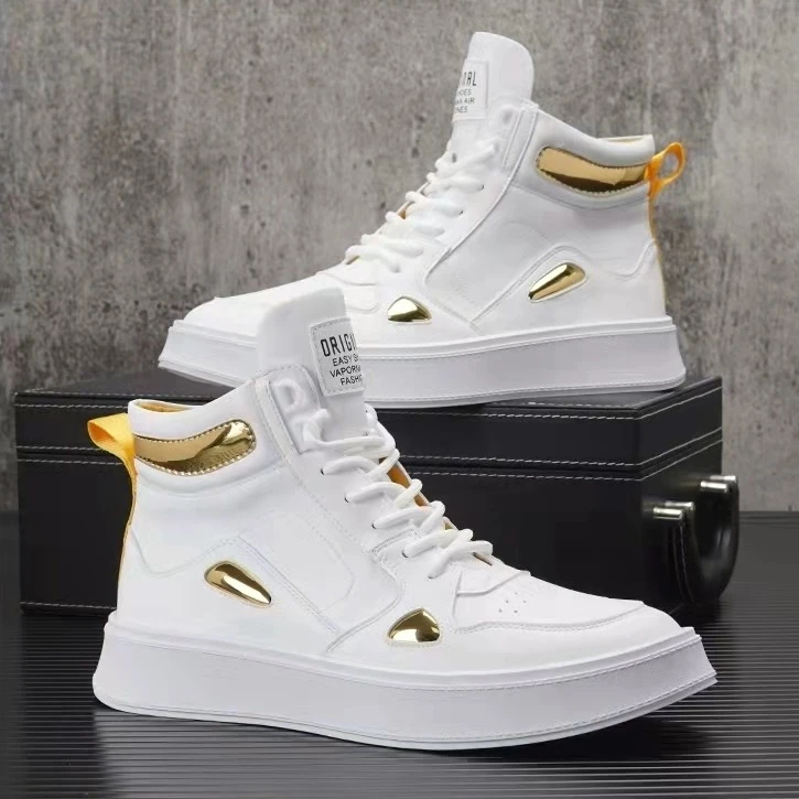 【尚品】欧洲站马丁靴男士白色高帮韩版百搭潮流2022新款英伦男鞋