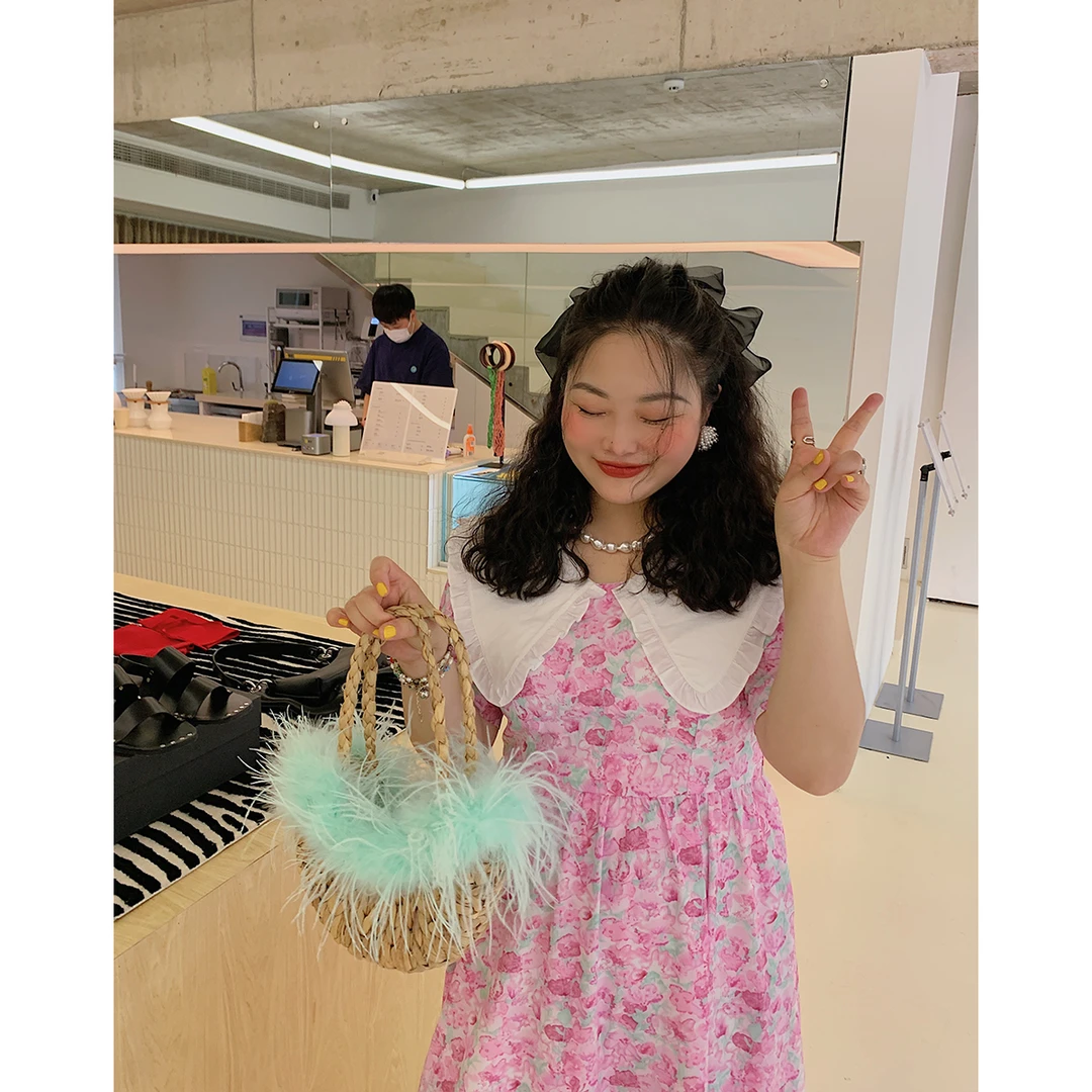 Dazi金大支娃娃领连衣裙女夏季新款0630/1044