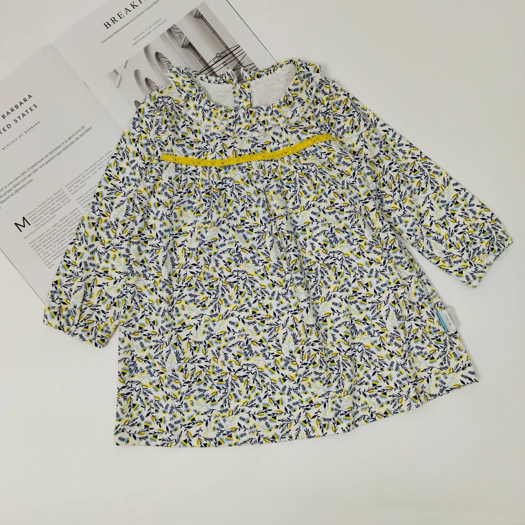 【2件26】女童小碎花针织连衣裙8012010