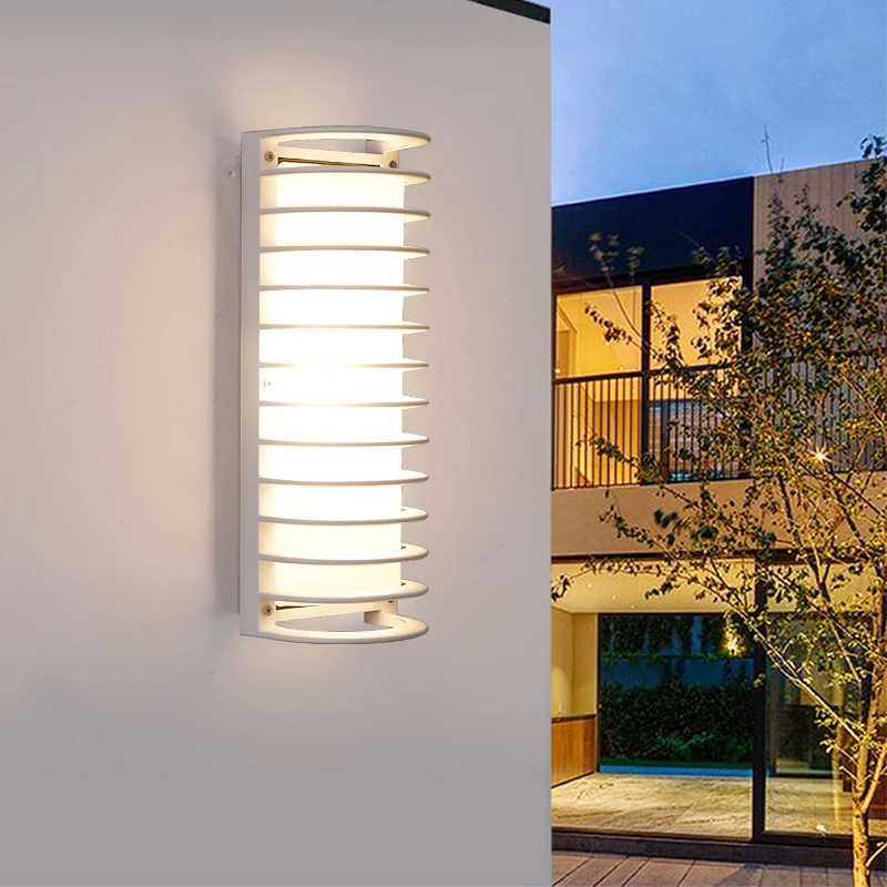 户外壁灯简约室外防水LED庭院外墙灯阳台走廊过道别墅大门入户灯