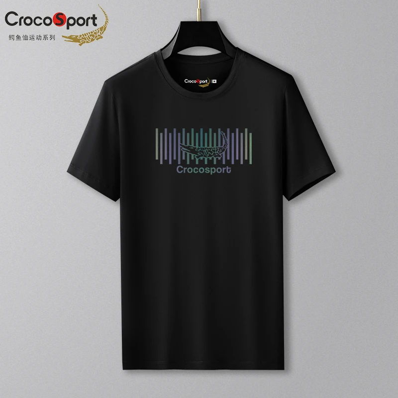 Crocosport/鳄鱼恤运动系列EYX5073短袖t恤男士莫代尔棉体恤上衣