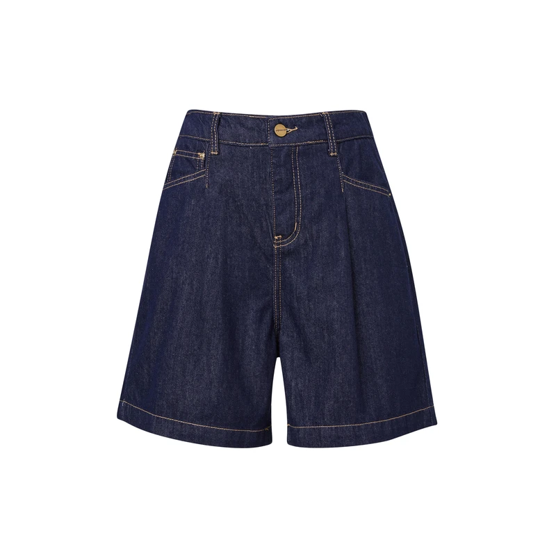 布景牛仔裤女夏季新品简约牛仔短裤BT22KZ3126