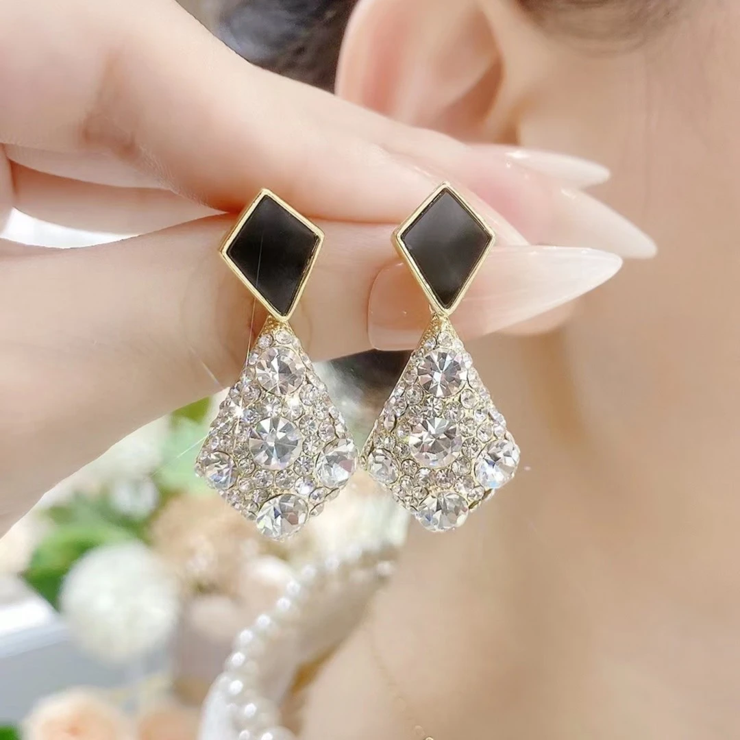 铜合金耳饰 几何三角形时尚气质百搭耳环815号新