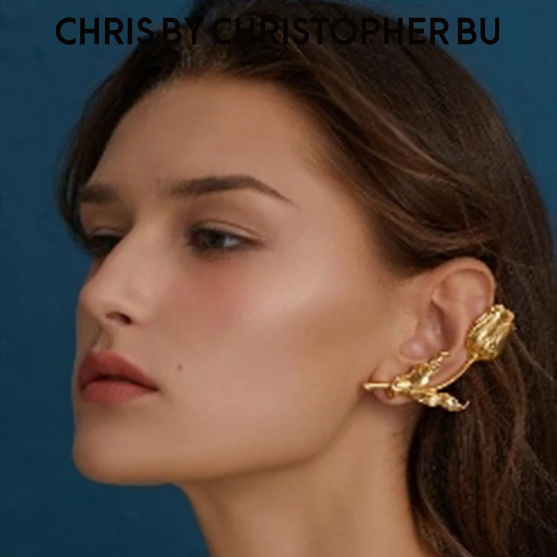 chris by christopher Bu 合金耳饰 设计师时尚气质个性耳环