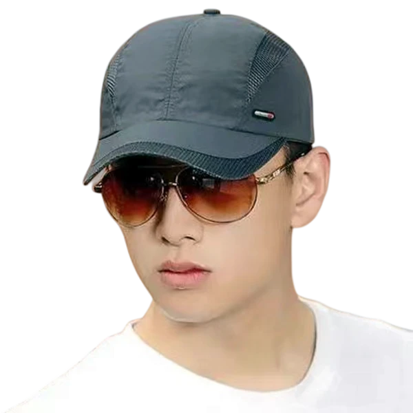 男士夏天防晒空顶透气有型户外遮阳帽百搭棒球帽速干鸭舌帽休闲