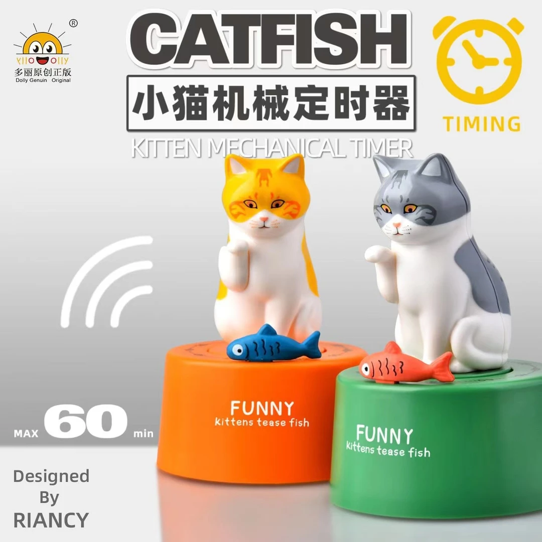 创意可爱小猫计时器学习管理定时器厨房提醒器学生作业自律神器