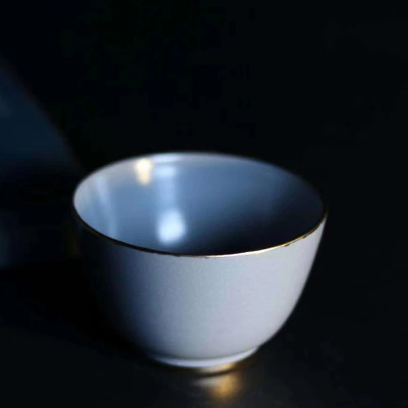 惊【新品】半介堂   皓月杯 手工制作陶瓷品茗茶具茶器茶杯 8300