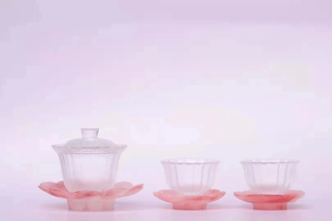 心缘堂樱花粉琉璃套组