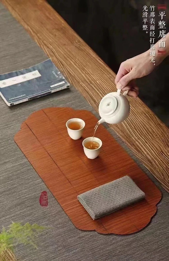 古篱大漆干泡垫23cm*50cm家用古风竹制