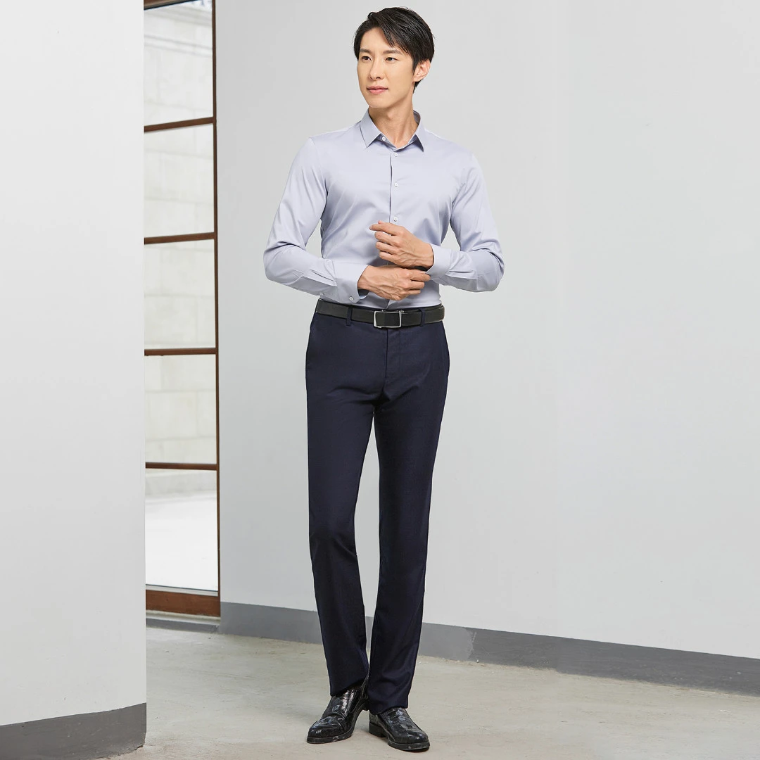 意大利进口VBC精纺Super110’S绵羊毛男士直筒商务休闲西裤 RK043