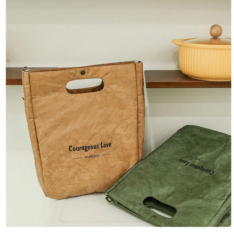 保温饭盒袋子防水洗杜邦纸便当包手提包日式购物袋上班族手拎铝箔