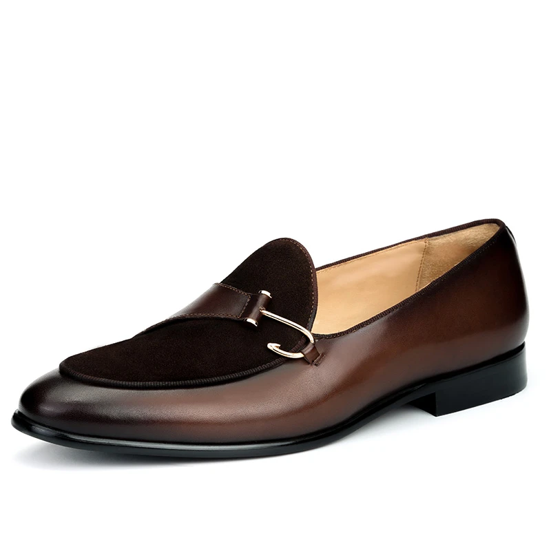 【9325-6】新款乐福鞋英伦风孟克鞋复古休闲皮鞋