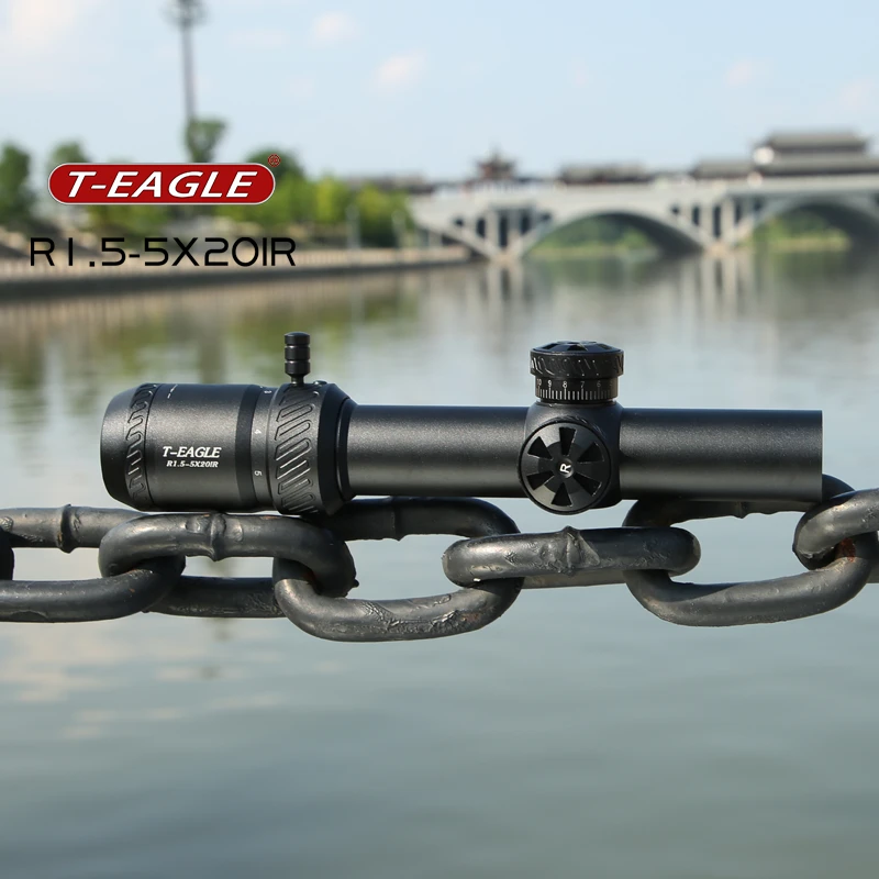 突鹰光学瞄准镜SR1.5-5x20/SR2.5x20防水户外国产装备带照明抗震