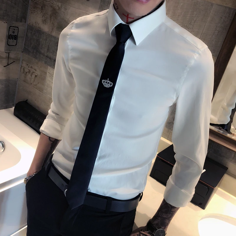 领带男正装商务休闲懒人拉链式自动扣韩版窄版领带黑色西服领带潮