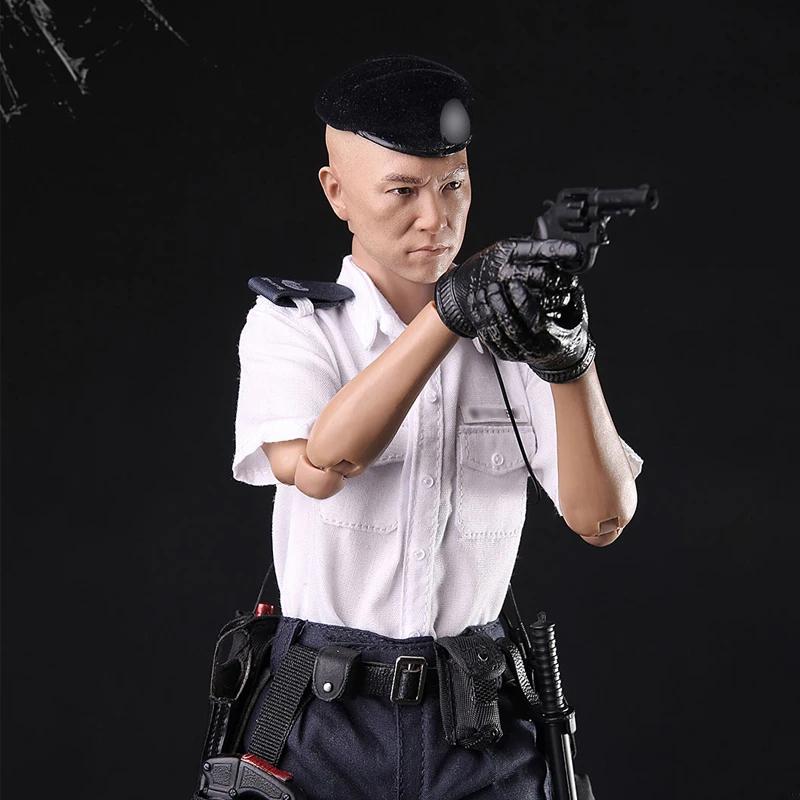 MINITIMES 1/6兵人模型M020香港警察部队光头探长可动手办