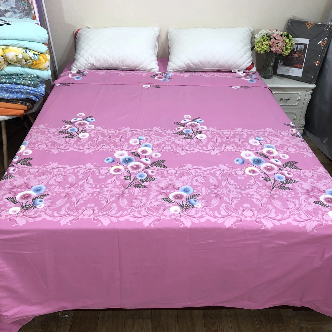 精梳全棉加厚纯棉斜纹200×230cm被套_粉色蒲公英