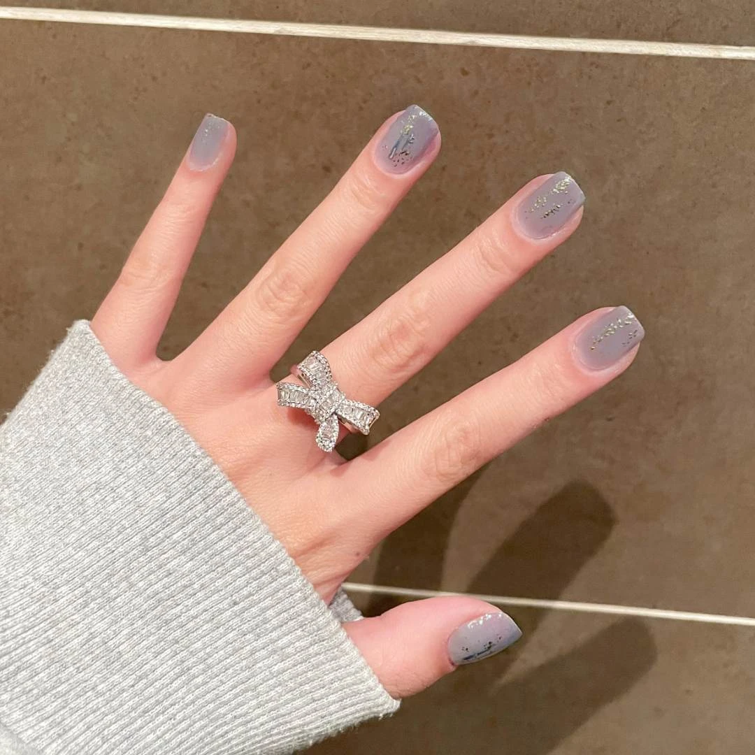 【免照灯】【客定】朵媛儿流行美甲贴甲油膜22指/套持久防水穿戴甲