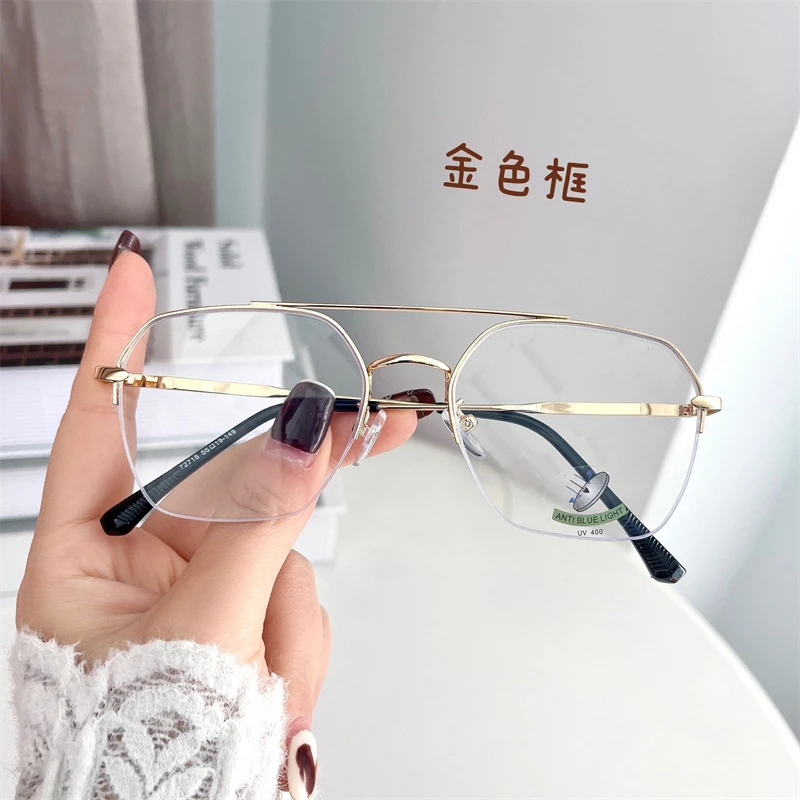 Ravey莱维/陈伟霆同款双梁眼镜感光变色可配度数防蓝光抗辐射男潮