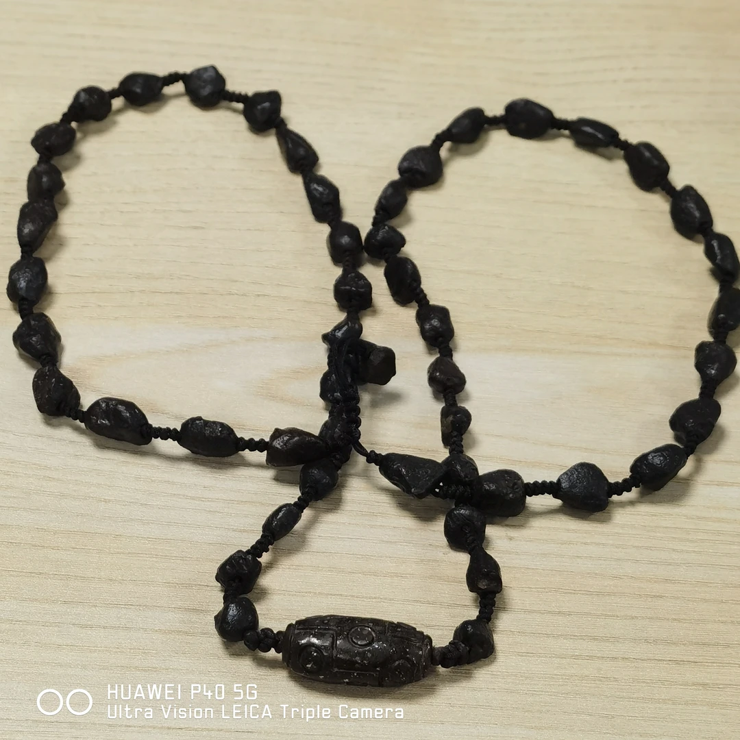 铁合金素款吊坠 NWAoc西北非黑色流星石项链挂坠60克白色饰品时尚