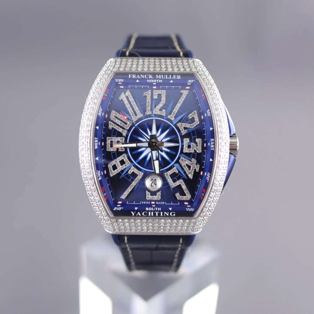 95新  志杰/法穆兰V41/后镶钻/自动机械/二手全套/男士名表