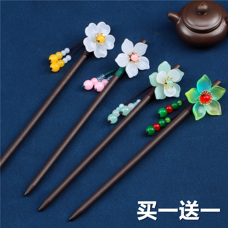 唐汉谷古风流苏盘发簪子马面裙头饰汉服旗袍发型配饰女盘发杆饰品