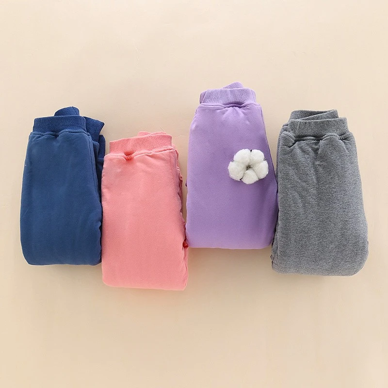 棉艺一都校服内胆棉花棉裤女童纯棉内穿男童夹棉加厚保暖新款冬装
