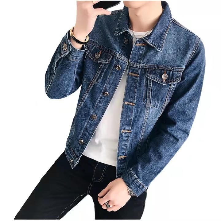男装牛仔夹克韩版修身潮流百搭石磨牛仔外套春秋潮牌精品