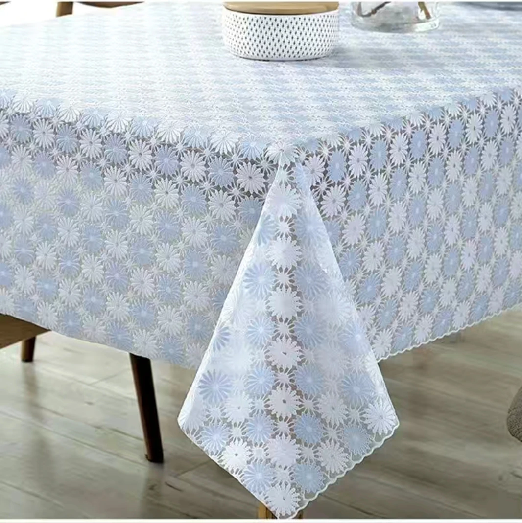 田园风小清新树脂pvc防水防滑餐桌茶几桌布加长加大尺寸台布