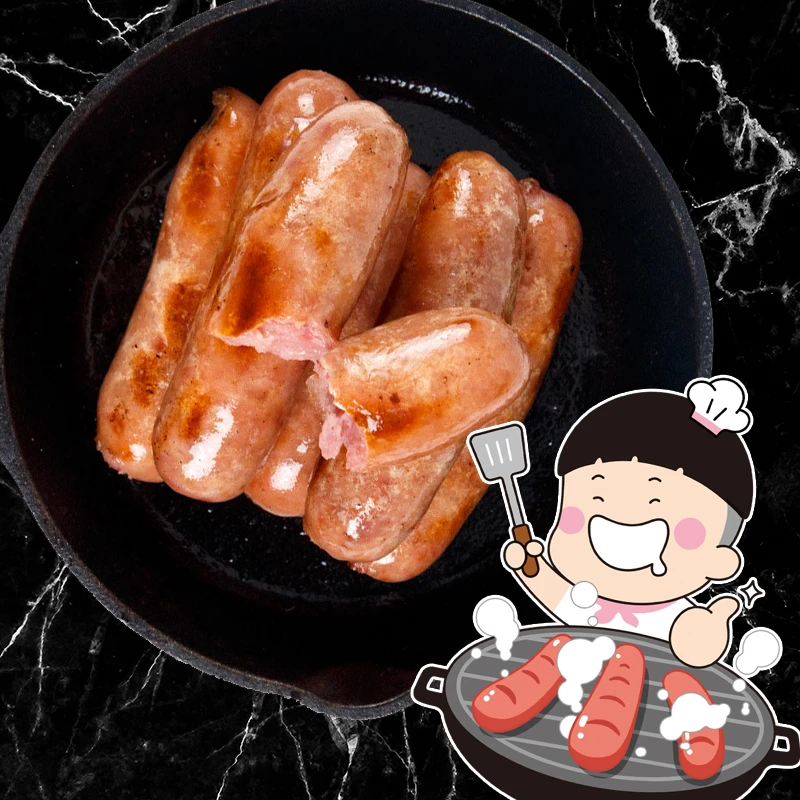 T2：口水娃5包地道肠 原味 黑胡椒味