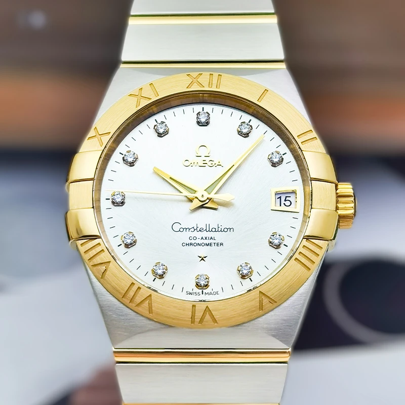 95新 Omega/欧米茄 星座系列/自动机械/表径38mm男士经典原装名表