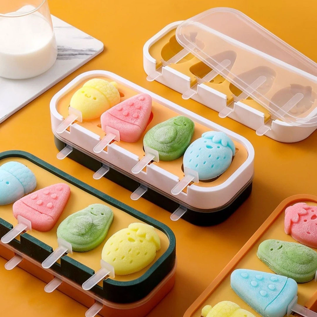 【2024新款】雪糕模具带盒带盖冰淇淋奶酪棒模具家用制冰格