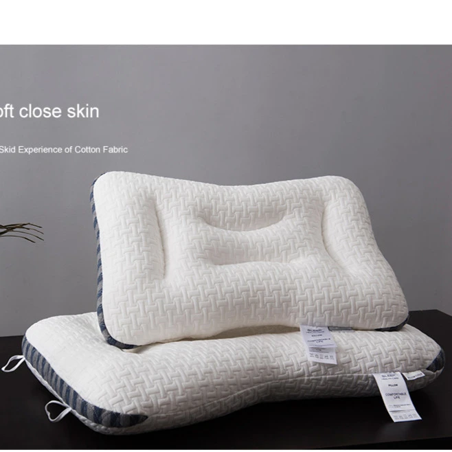 【萝芙森】轻奢SPA针织面料枕头枕芯护颈椎助睡眠软枕